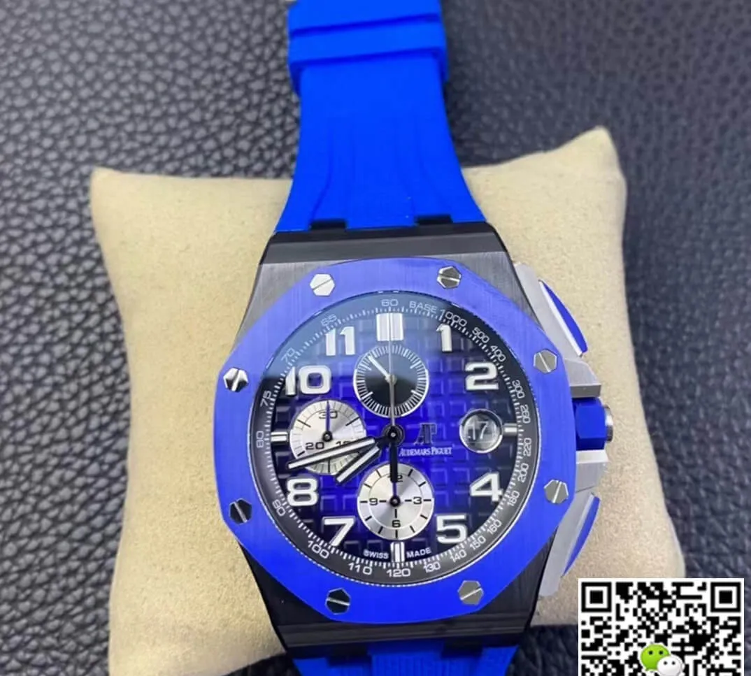 Audemars Piguet Royal Oak Offshore 26405CE.OO.A030CA.01 RS Factory 1:1 Best Edition Replica Watch Blue Strap